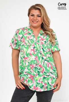 Picture of PLUS SIZE SHORT SLEEVE BLOUSE